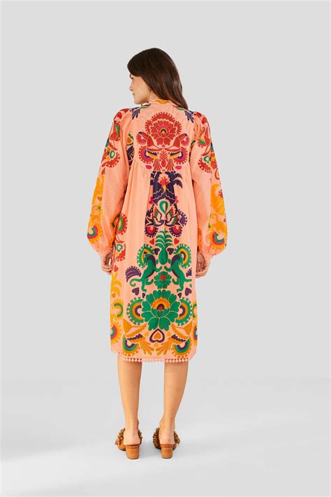 The Farm Rio Peach Amulet Dress: Your Summer Fashion Obsession